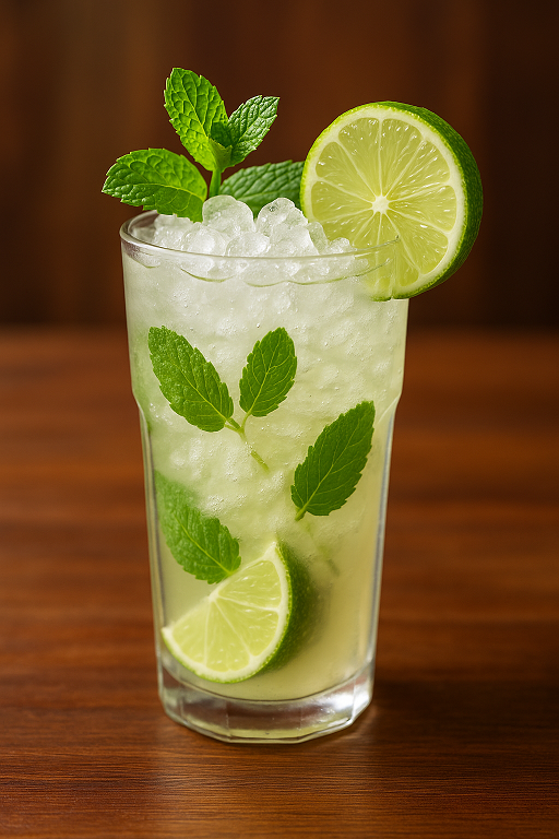 Mojito mit Minze und Limette